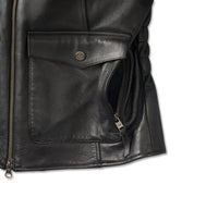 Women's H-D Flex Layering System Captains Leather Jacket Outer Layer