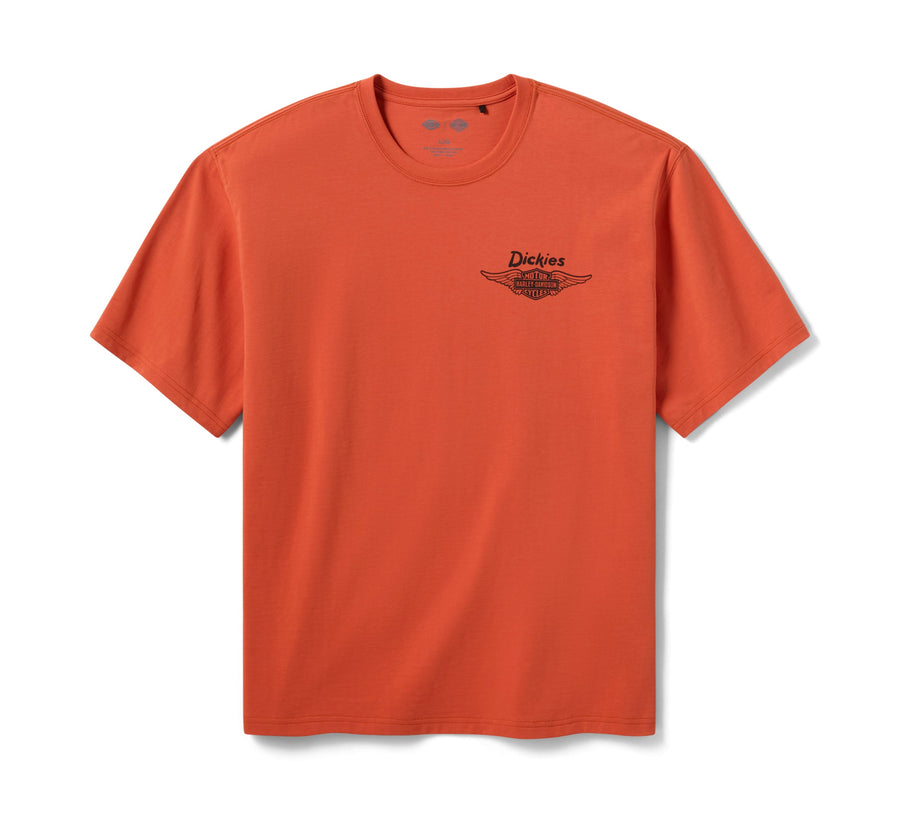 Dickies x H-D Vintage Wash Tee - Vintage Orange