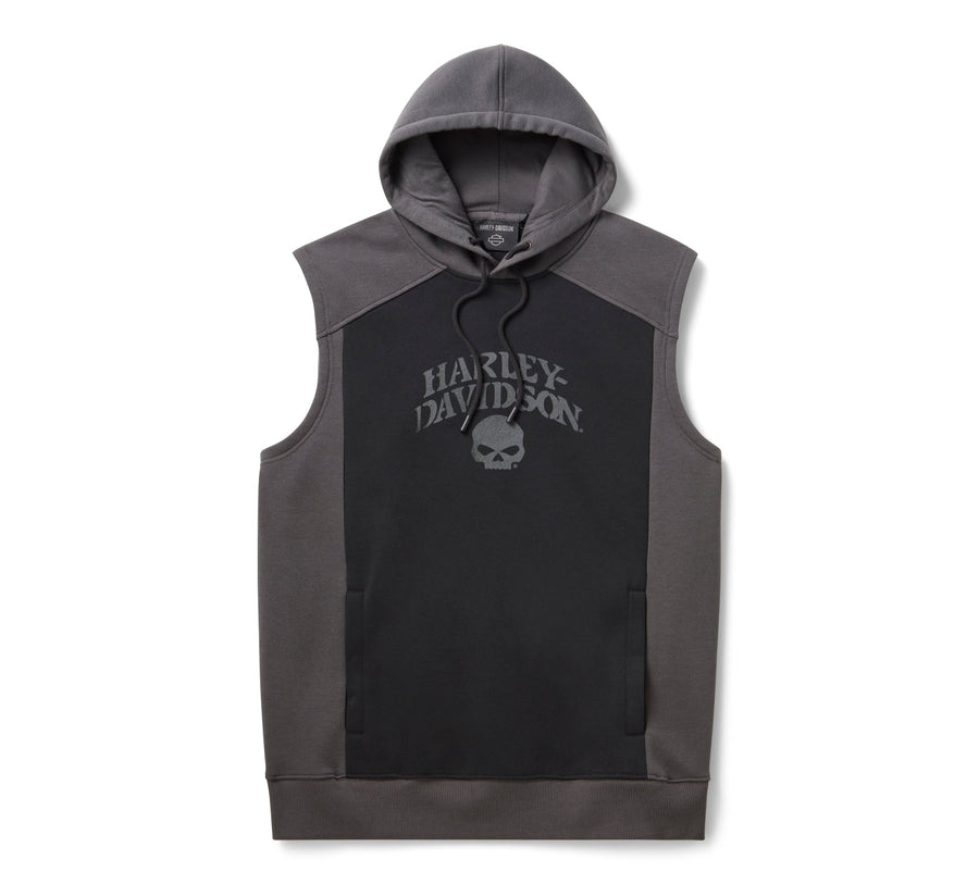 Men's Willie G Skull Sleeveless Hoodie