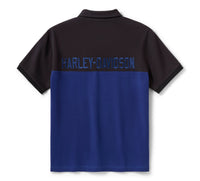 Men's H-D Essential Bar & Shield Color Blocked Polo