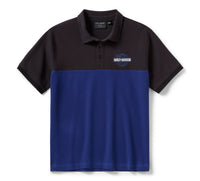 Men's H-D Essential Bar & Shield Color Blocked Polo