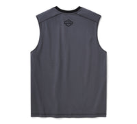 Men's H-D TECH COOLMAX Tank - Colorblocked - Asphalt