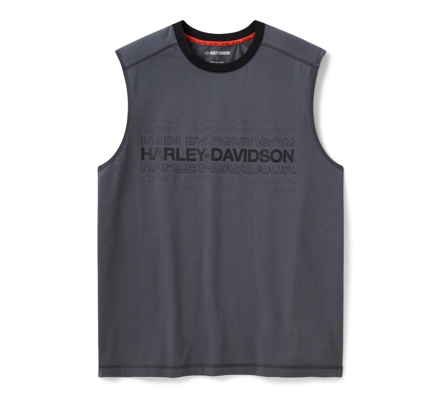 Men's H-D TECH COOLMAX Tank - Colorblocked - Asphalt