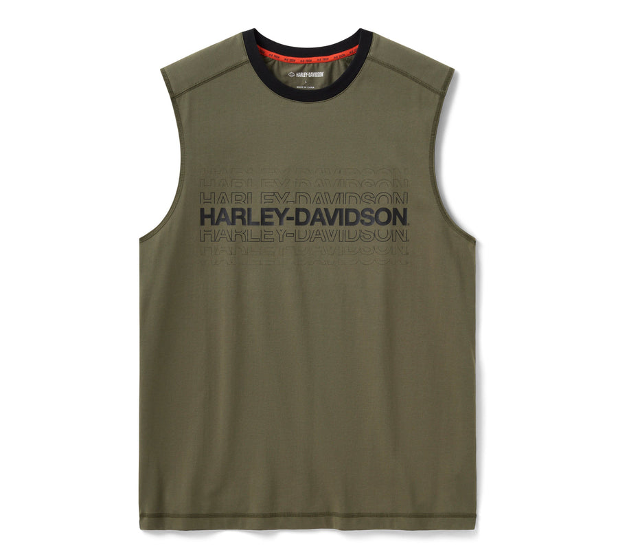 Men's H-D TECH COOLMAX Tank - Colorblocked - Grape Leaf