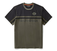 Men's H-D TECH Color Block Vented Tee - Colorblocked - Grape Leaf