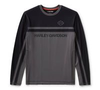 Men's H-D TECH Color Block Vented Long Sleeve Crew - Colorblocked - Asphalt