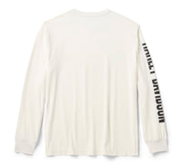 Men's Stars & Stripes Long Sleeve Shirt - Cloud Dancer