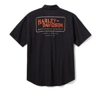 Men's Vintage Jersey Button-Up - Harley Black