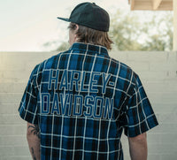 Men's H-D Essential Short Sleeve Plaid Shirt