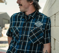 Men's H-D Essential Short Sleeve Plaid Shirt