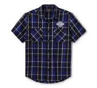 Men's H-D Essential Short Sleeve Plaid Shirt