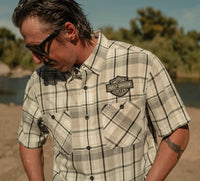 Men's H-D Essential Short Sleeve Plaid Shirt