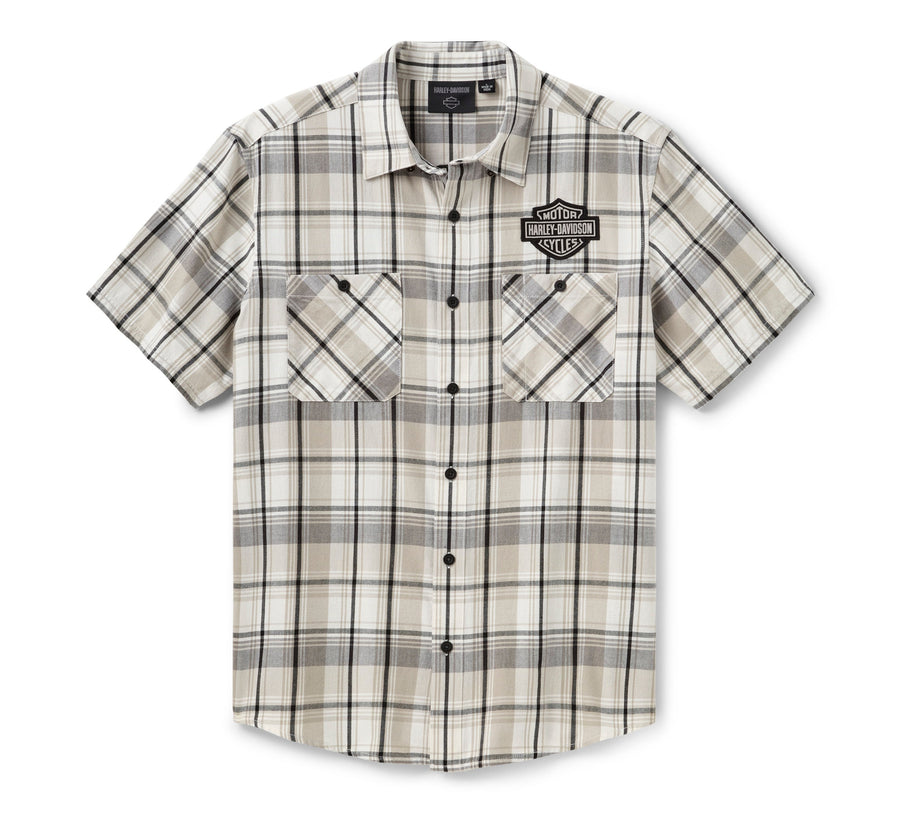 Men's H-D Essential Short Sleeve Plaid Shirt