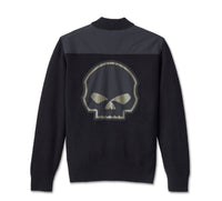 Men's Willie G Skull Sweater - Black Beauty