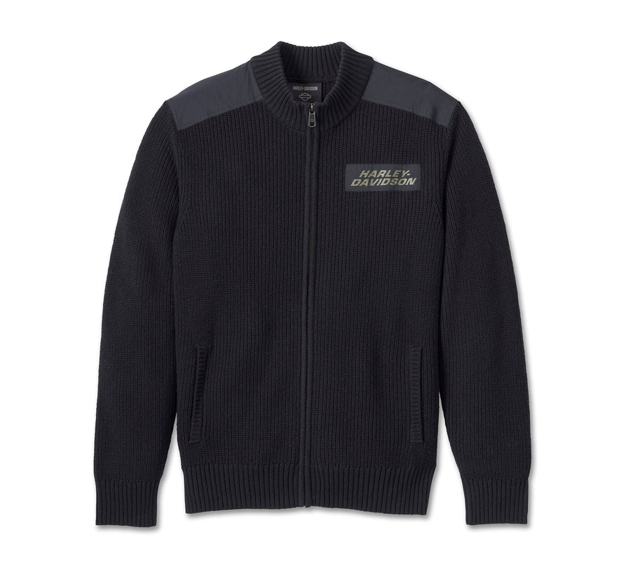 Men's Willie G Skull Sweater - Black Beauty