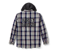 Men's H-D Essential Metal Bound Long Sleeve Hooded Shirt