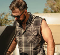 Men's Willie G Skull Reflective Plaid Blowout