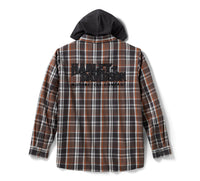 Men's Vintage Long Sleeve Hooded Shirt