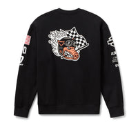 Factory Racing Fast Johnnie Crewneck Sweatshirt - Harley Black