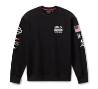 Factory Racing Fast Johnnie Crewneck Sweatshirt - Harley Black
