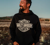 Men's H-D Standard Bar & Shield Pullover Hoodie - Harley Black