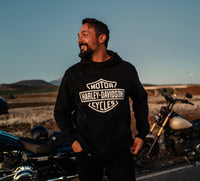 Men's H-D Standard Bar & Shield Pullover Hoodie - Harley Black