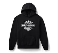 Men's H-D Standard Bar & Shield Pullover Hoodie - Harley Black