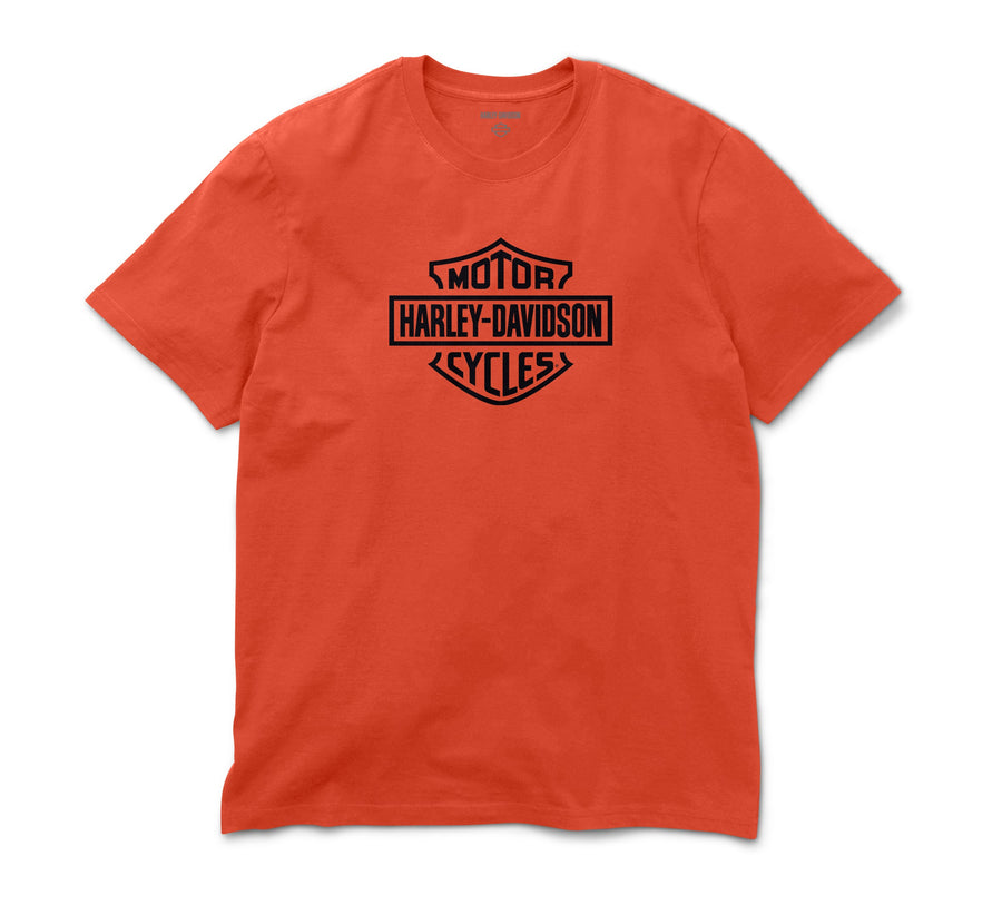 Men's H-D Standard Bar & Shield Tee - Vintage Orange