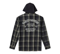 Men's H-D American Classic Hooded Plaid Shirt