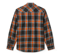 Men's H-D Standard Long Sleeve Plaid Shirt - Hawaiian Sunset & Harley Black