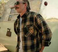 Men's H-D Standard Long Sleeve Plaid Shirt - Chicory & Harley Black