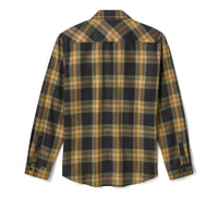 Men's H-D Standard Long Sleeve Plaid Shirt - Chicory & Harley Black
