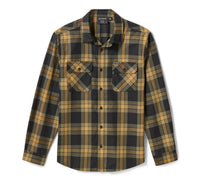 Men's H-D Standard Long Sleeve Plaid Shirt - Chicory & Harley Black