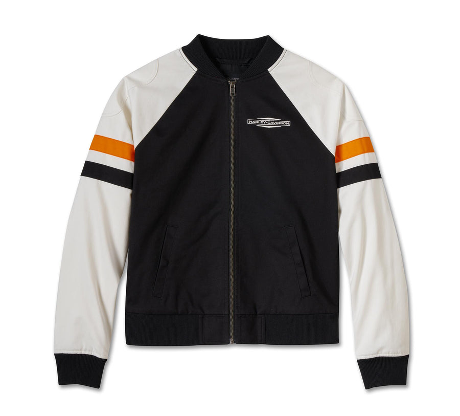 Women's Stacked Bar & Shield Bomber Jacket