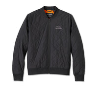 Women's Old English Rose Quilted Bomber