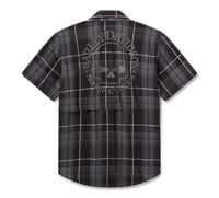 Men's Willie G Skull Vented Stretch Comfort Shirt
