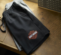 Men's Bar & Shield Fleece Shorts - Medium Grey Heather