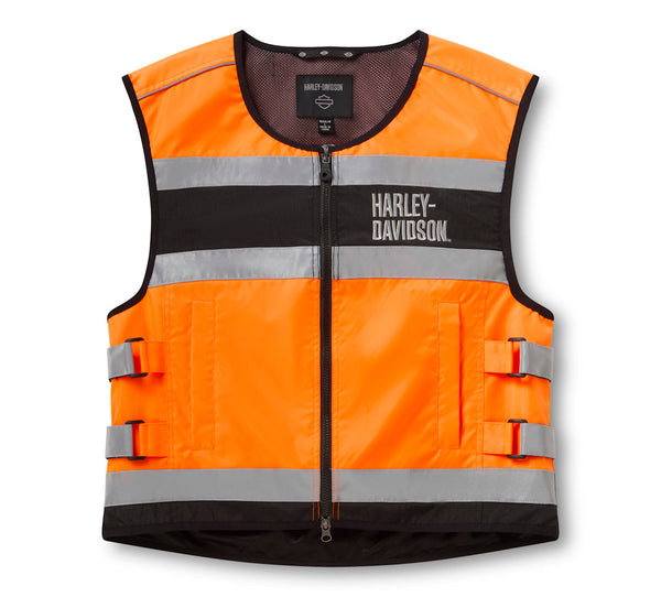 Men's H-D Hi-Vis Vest - Hi Vis Orange