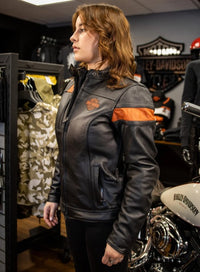 Harley-Davidson® Women's Hwy-100 Waterproof Leather Jacket