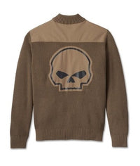 Harley-Davidson Willie G Skull Men's Sweater - Stone Gray