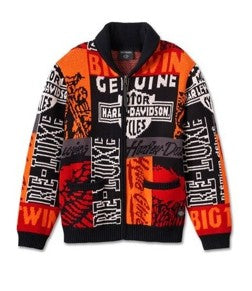 Harley-Davidson Cardigan With Joker Print