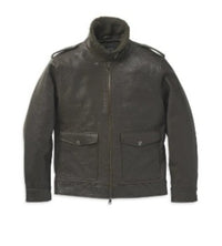 Men’s Harley Davidson Auer Sherpa Collar Leather Jacket