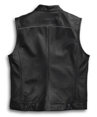 Harley Davidson Men's Foster Reflective Leather Vest
