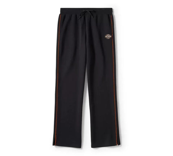 Harley-Davidson Women's Essential Fleece Wide Leg Pant - Harley Black