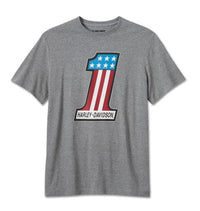 Harley-Davidson Men's #1 Racing Tee, Gray