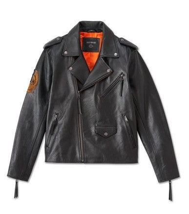 Men’s Harley Davidson Burning Eagle Leather Jacket