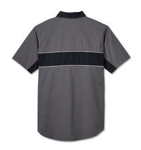 Harley-Davidson Men's Short Sleeve Button Shirt, The Mechanic - Gray