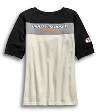 Harley-Davidson Women's H-D Racing Short Sleeve Henley