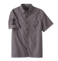 Harley-Davidson Men's Canvas Button Shirt Forever Harley , Gray