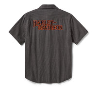 Men's Vintage Pinstripe Short Sleeve Shirt